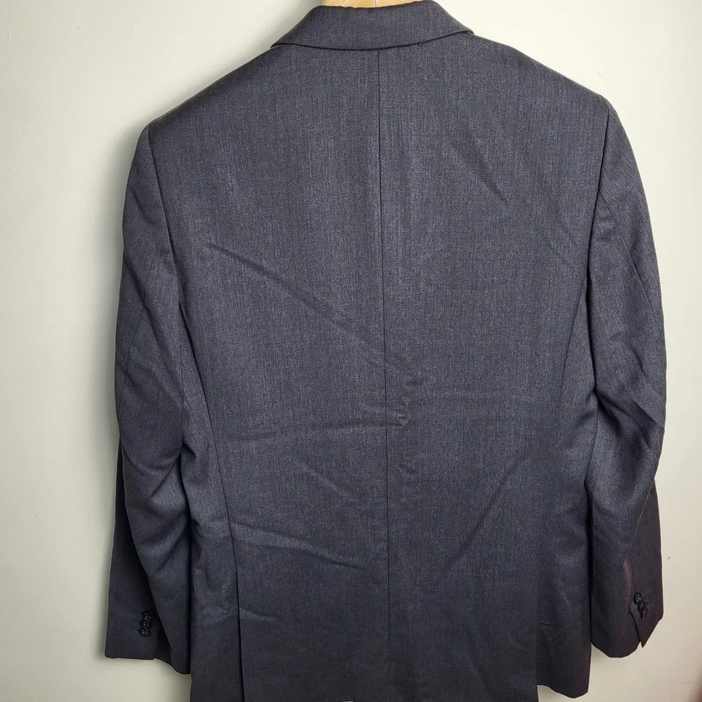 Banana Republic Mens 42R Tailored Fit Wool Gray Blazer 2 button Jacket‎ Italian
